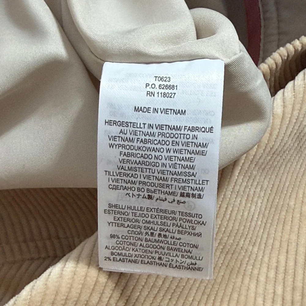 Boden Beresford Corduroy Mini pencil Skirt Tan Size 2